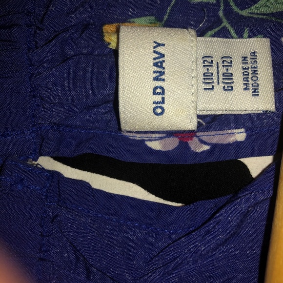 Old Navy blue floral dress - Picture 3 of 4